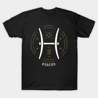 Pisces Zodiac Sign Horoscope Birthday Present Gift T-Shirt